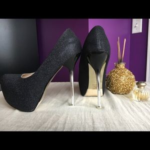 NYE Sparkly Platform Heel